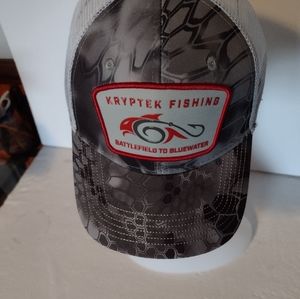 Krytek Fishing Hat Cap Snap Mesh Back New
